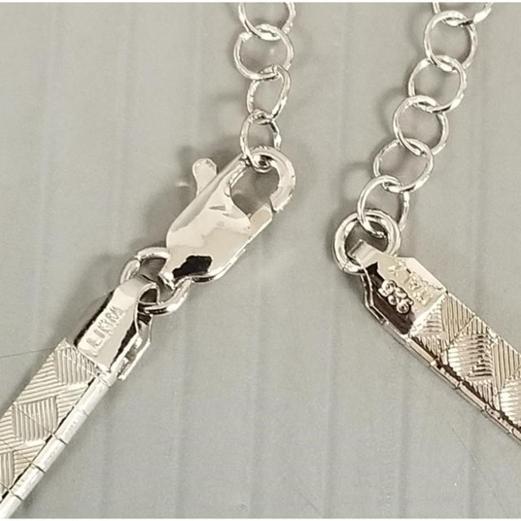 Sterling Silver 925 Italy Graduated Cleopatra Necklace And Bracelet Sets 16-20'' - Picture 7 of 8